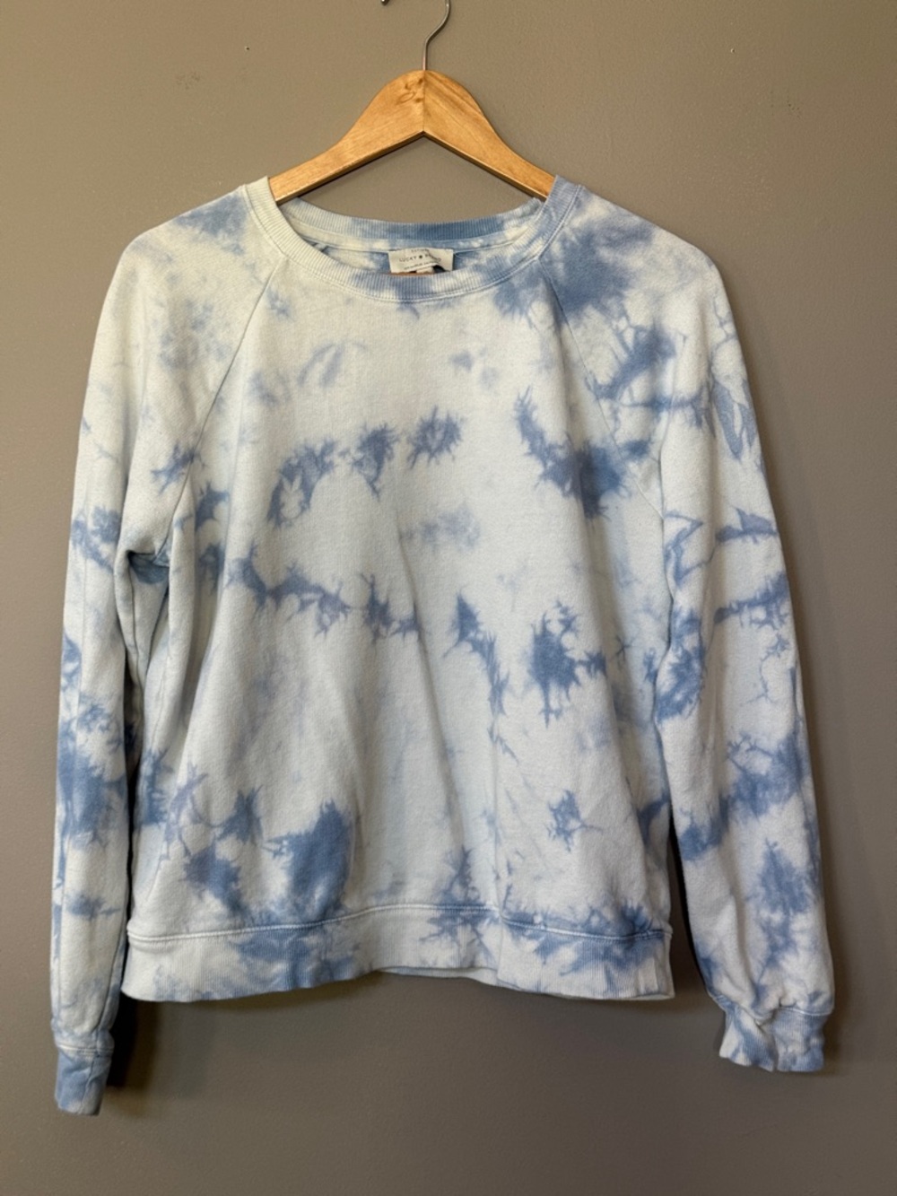 Lucky Brand Pale Blue Crewneck Sweatshirt